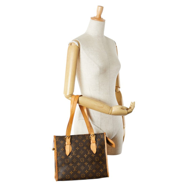 ルイ ヴィトン モノグラム ポパンクール オ ショルダーバッグ トートバッグ M40007 ブラウン PVC レザー レディース LOUIS VUITTON 【中古】