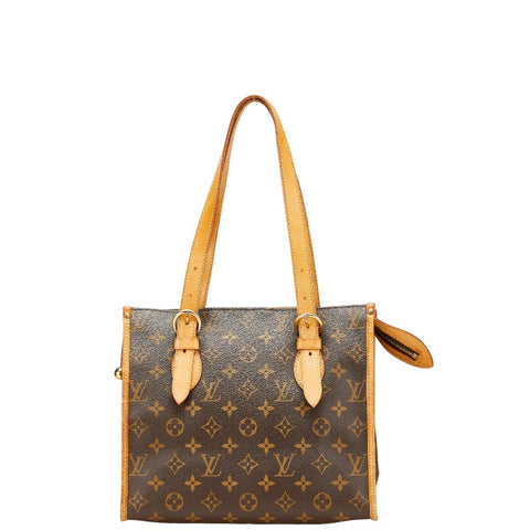 ルイ ヴィトン モノグラム ポパンクール オ ショルダーバッグ トートバッグ M40007 ブラウン PVC レザー レディース LOUIS VUITTON 【中古】