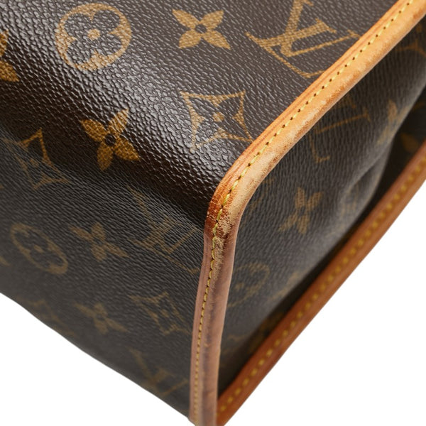 ルイ ヴィトン モノグラム ポパンクール オ ショルダーバッグ トートバッグ M40007 ブラウン PVC レザー レディース LOUIS VUITTON 【中古】