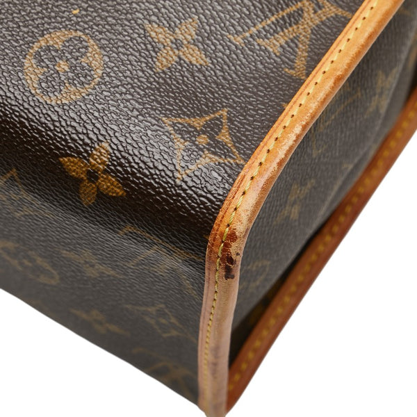 ルイ ヴィトン モノグラム ポパンクール オ ショルダーバッグ トートバッグ M40007 ブラウン PVC レザー レディース LOUIS VUITTON 【中古】