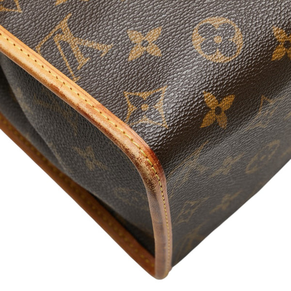 ルイ ヴィトン モノグラム ポパンクール オ ショルダーバッグ トートバッグ M40007 ブラウン PVC レザー レディース LOUIS VUITTON 【中古】