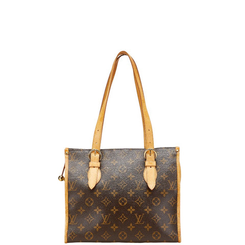 ルイ ヴィトン モノグラム ポパンクール オ ショルダーバッグ トートバッグ M40007 ブラウン PVC レザー レディース LOUIS VUITTON 【中古】