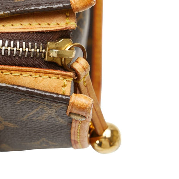 ルイ ヴィトン モノグラム ポパンクール オ ショルダーバッグ トートバッグ M40007 ブラウン PVC レザー レディース LOUIS VUITTON 【中古】