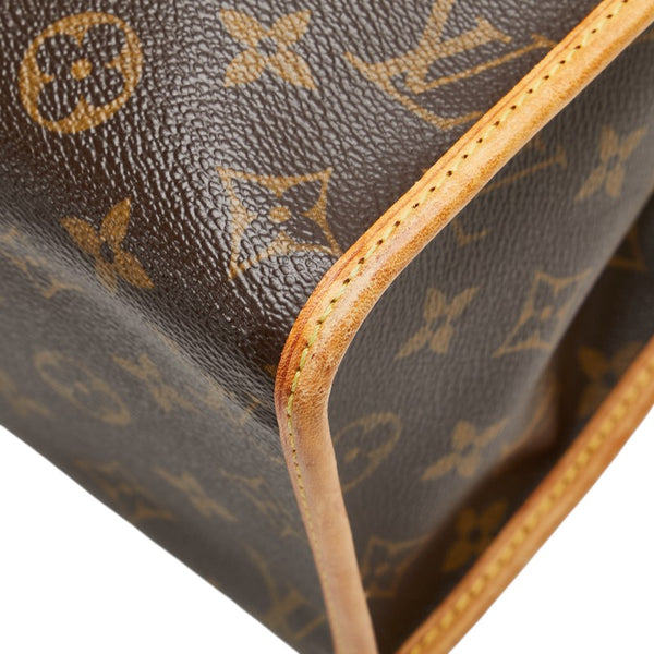 ルイ ヴィトン モノグラム ポパンクール オ ショルダーバッグ トートバッグ M40007 ブラウン PVC レザー レディース LOUIS VUITTON 【中古】