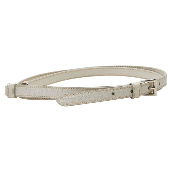 プラダ ショルダーストラップ ホワイト サフィアーノ レザー レディース PRADA 【中古】