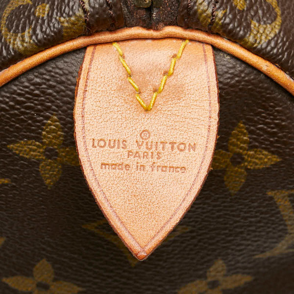 ルイ ヴィトン モノグラム スピーディ25 ミニボストンバッグ ハンドバッグ M41528 ブラウン PVC レザー レディース LOUIS VUITTON 【中古】
