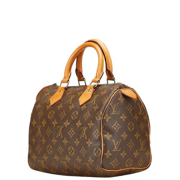 ルイ ヴィトン モノグラム スピーディ25 ミニボストンバッグ ハンドバッグ M41528 ブラウン PVC レザー レディース LOUIS VUITTON 【中古】