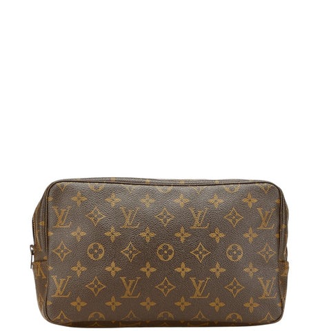 ルイ ヴィトン モノグラム トゥルーストワレット 28 セカンドバッグ クラッチバッグ M47522 ブラウン PVC レディース LOUIS VUITTON 【中古】