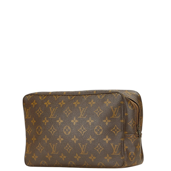 ルイ ヴィトン モノグラム トゥルーストワレット 28 セカンドバッグ クラッチバッグ M47522 ブラウン PVC レディース LOUIS VUITTON 【中古】