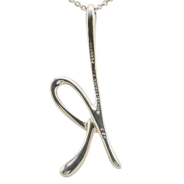 ティファニー レターK イニシャル ネックレス SV925 シルバー レディース TIFFANY&Co. 【中古】