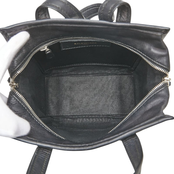 バレンシアガ バザール ショッパーXS ハンドバッグ 452458 ブラック レザー レディース BALENCIAGA 【中古】