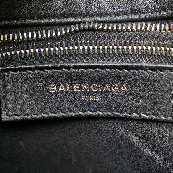 バレンシアガ バザール ショッパーXS ハンドバッグ 452458 ブラック レザー レディース BALENCIAGA 【中古】