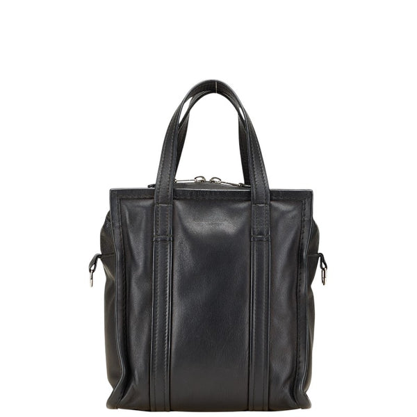 バレンシアガ バザール ショッパーXS ハンドバッグ 452458 ブラック レザー レディース BALENCIAGA 【中古】