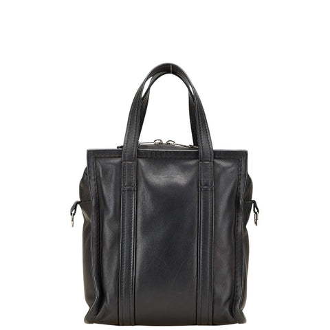 バレンシアガ バザール ショッパーXS ハンドバッグ 452458 ブラック レザー レディース BALENCIAGA 【中古】