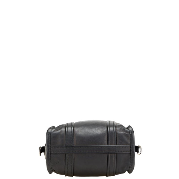 バレンシアガ バザール ショッパーXS ハンドバッグ 452458 ブラック レザー レディース BALENCIAGA 【中古】