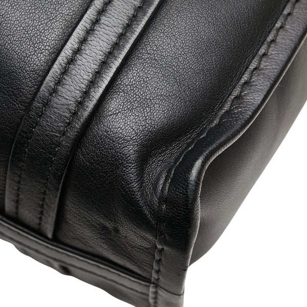 バレンシアガ バザール ショッパーXS ハンドバッグ 452458 ブラック レザー レディース BALENCIAGA 【中古】