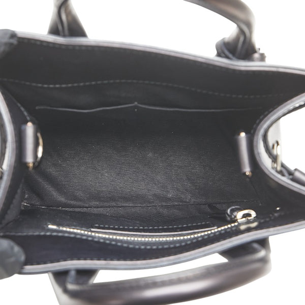 バレンシアガ ミニオールアフタヌーン ハンドバッグ ショルダーバッグ 2WAY 371592 ブラック レザー レディース BALENCIAGA 【中古】