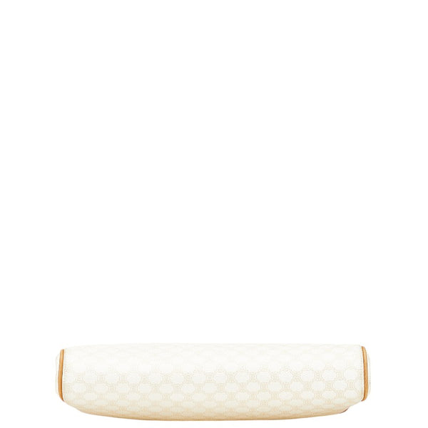 セリーヌ マカダム 斜め掛け ショルダーバッグ ホワイト ブラウン PVC レザー レディース CELINE 【中古】