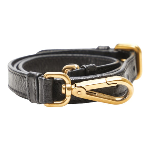 プラダ ショルダーストラップ ブラック レザー レディース PRADA 【中古】