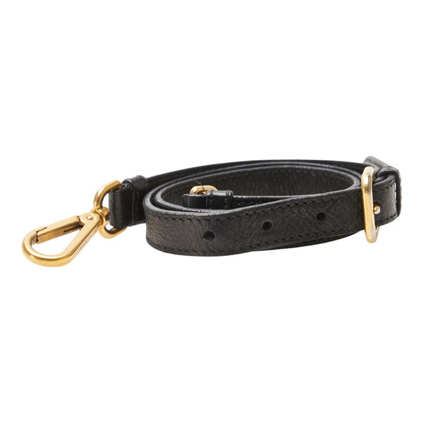 プラダ ショルダーストラップ ブラック レザー レディース PRADA 【中古】