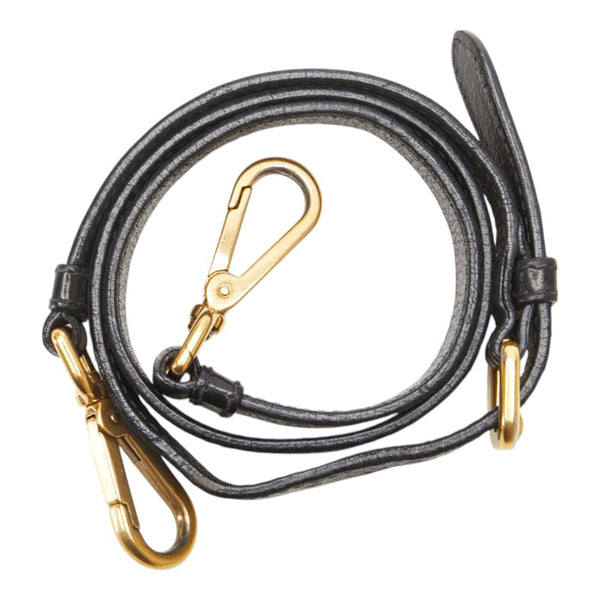 プラダ ショルダーストラップ ブラック レザー レディース PRADA 【中古】