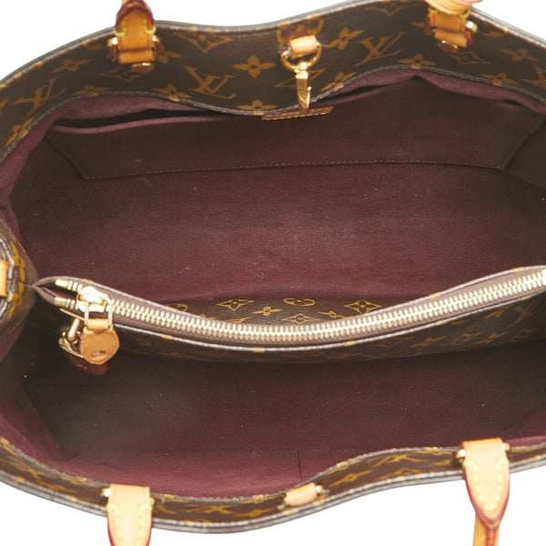 ルイ ヴィトン モノグラム モンテーニュGM ハンドバッグ ショルダーバッグ 2WAY M41067 ブラウン PVC レザー レディース LOUIS VUITTON 【中古】