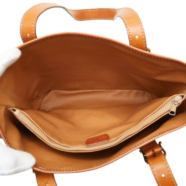 セリーヌ マカダム ハンドバッグ ブラウン PVC レザー レディース CELINE 【中古】