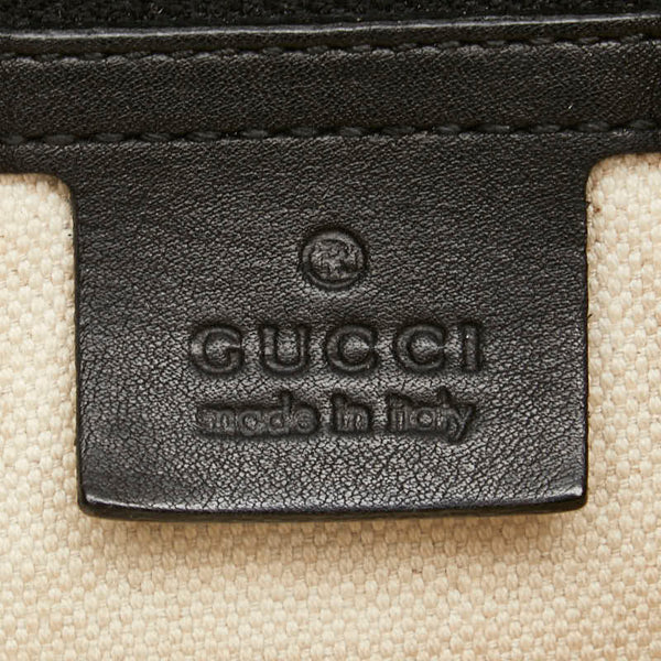 グッチ ハンドバッグ ミニボストンバッグ 247205 ブラック レザー レディース GUCCI 【中古】