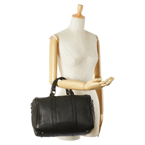 グッチ ハンドバッグ ミニボストンバッグ 247205 ブラック レザー レディース GUCCI 【中古】