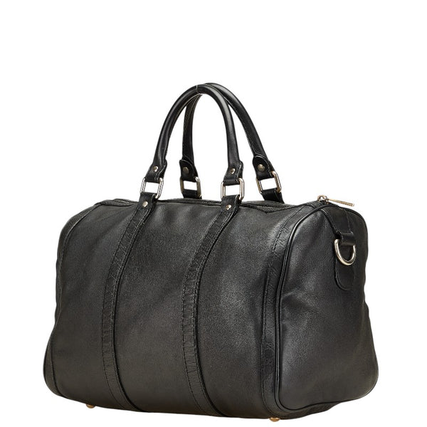 グッチ ハンドバッグ ミニボストンバッグ 247205 ブラック レザー レディース GUCCI 【中古】