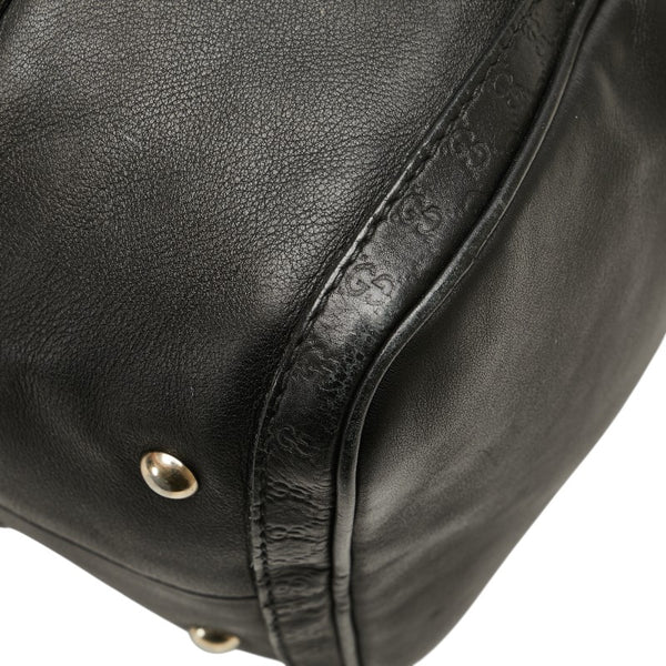グッチ ハンドバッグ ミニボストンバッグ 247205 ブラック レザー レディース GUCCI 【中古】