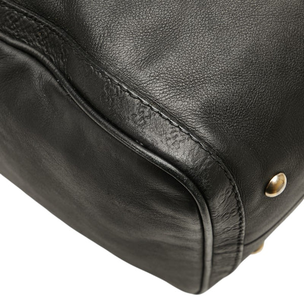 グッチ ハンドバッグ ミニボストンバッグ 247205 ブラック レザー レディース GUCCI 【中古】