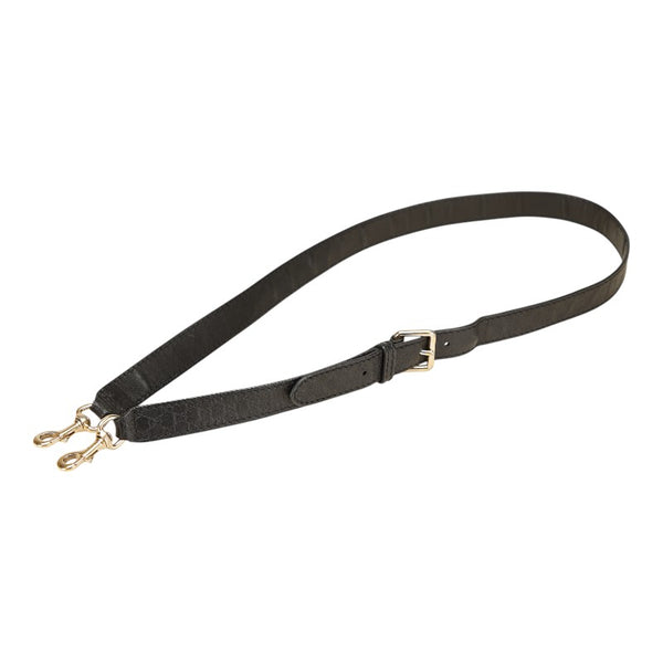 グッチ グッチシマ ショルダーストラップ ブラック ゴールド レザー レディース GUCCI 【中古】