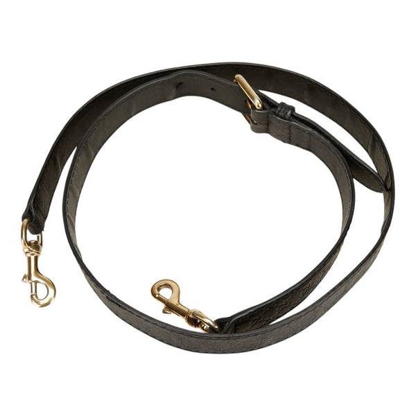 グッチ グッチシマ ショルダーストラップ ブラック ゴールド レザー レディース GUCCI 【中古】