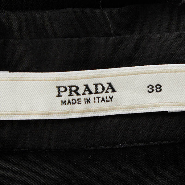 プラダ ワンピース サイズ:38 ブラック コットン ナイロン レディース PRADA 【中古】