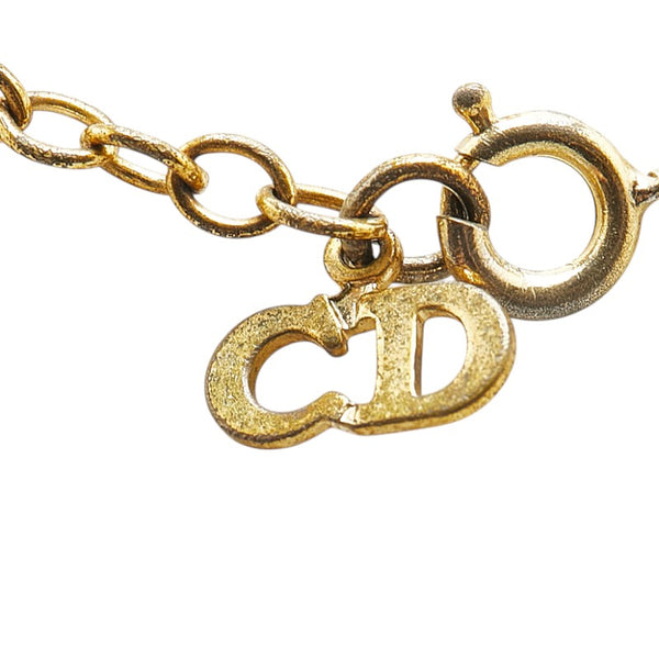 ディオール CDロゴ ネックレス ゴールド メッキ レディース Dior 【中古】