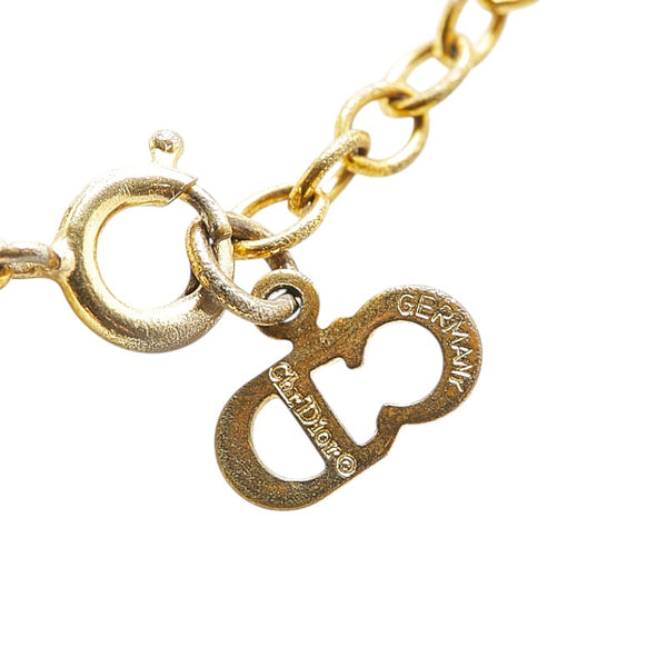 ディオール CDロゴ ネックレス ゴールド メッキ レディース Dior 【中古】