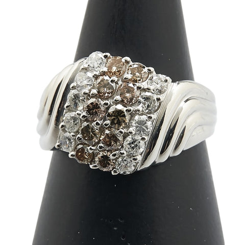 Pt900 プラチナ ダイヤ1.10ct リング 指輪 レディース 10.5号 【中古】