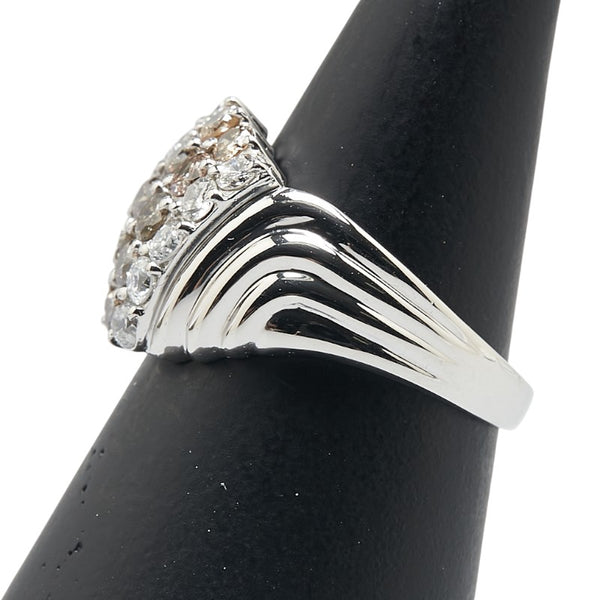 Pt900 プラチナ ダイヤ1.10ct リング 指輪 レディース 10.5号 【中古】