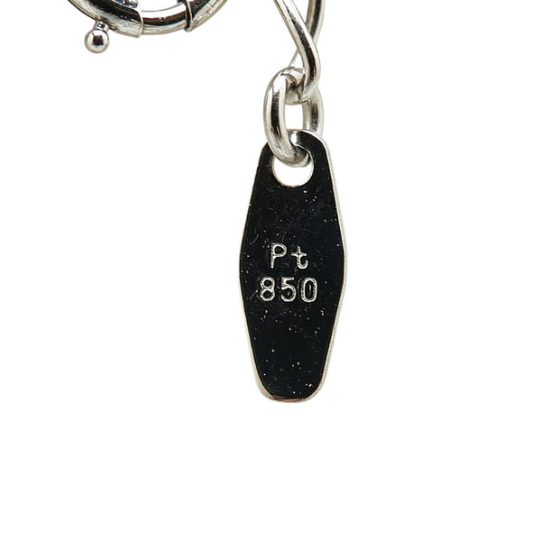 Pt900 プラチナ Pt850 プラチナ エメラルド1.56ct ダイヤ0.76ct 雫 モチーフ ペンダントネックレス レディース 【中古】