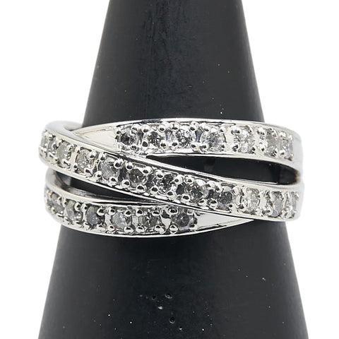 Pt900 プラチナ ダイヤ0.50ct リング 指輪 レディース 12号 【中古】