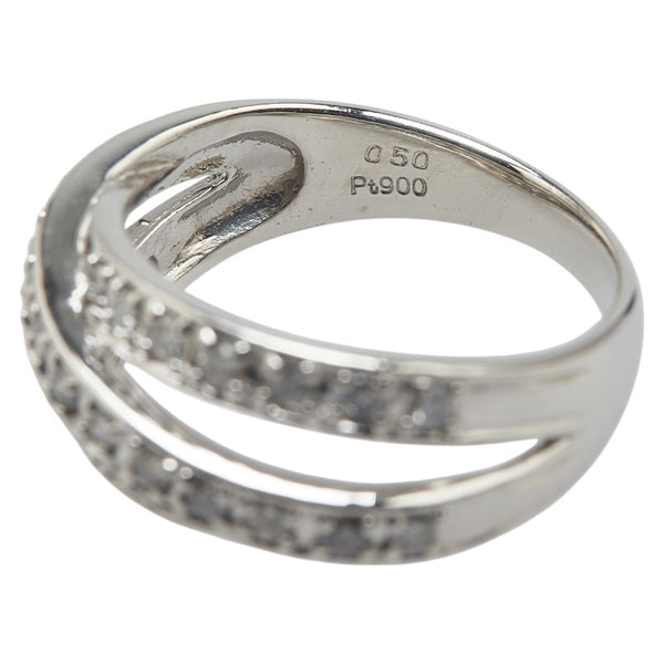 Pt900 プラチナ ダイヤ0.50ct リング 指輪 レディース 12号 【中古】