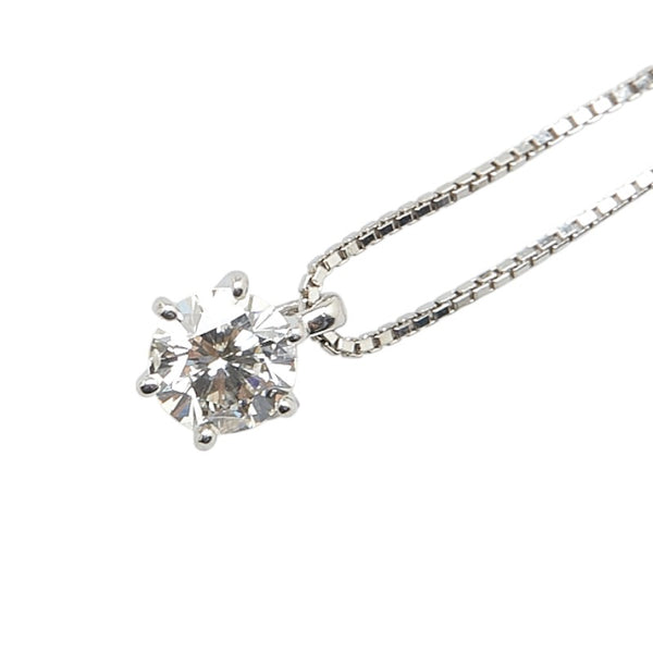 Pt900 プラチナ Pt850 プラチナ ダイヤ0.70ct ネックレス レディース 【中古】