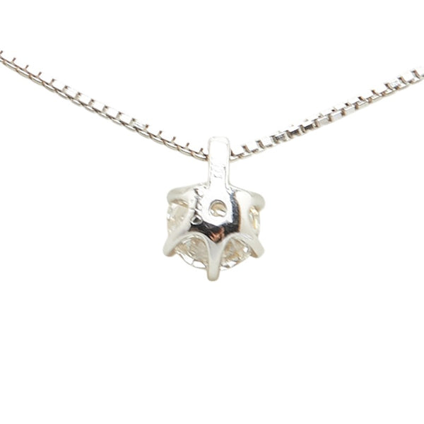 Pt900 プラチナ Pt850 プラチナ ダイヤ0.70ct ネックレス レディース 【中古】