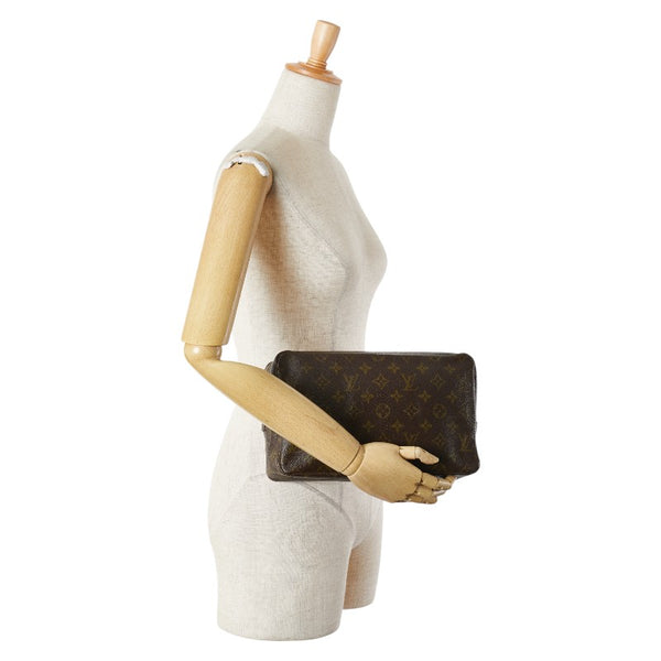 ルイ ヴィトン モノグラム トゥルーストワレット 28 セカンドバッグ クラッチバッグ M47522 ブラウン PVC レディース LOUIS VUITTON 【中古】