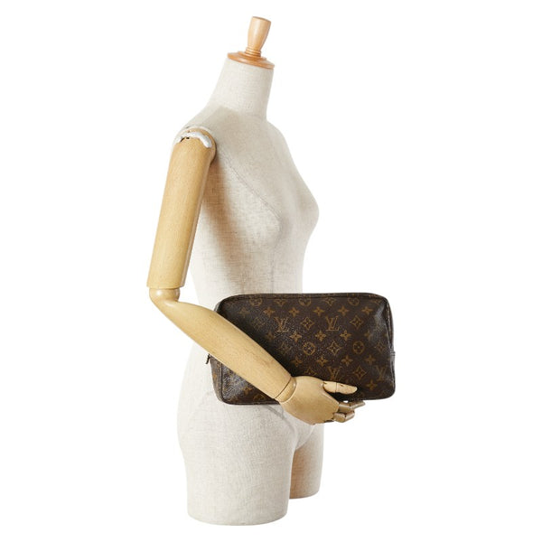 ルイ ヴィトン モノグラム トゥルーストワレット 28 セカンドバッグ クラッチバッグ M47522 ブラウン PVC レディース LOUIS VUITTON 【中古】