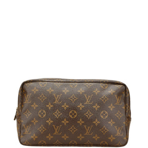 ルイ ヴィトン モノグラム トゥルーストワレット 28 セカンドバッグ クラッチバッグ M47522 ブラウン PVC レディース LOUIS VUITTON 【中古】
