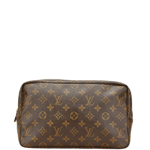 ルイ ヴィトン モノグラム トゥルーストワレット 28 セカンドバッグ クラッチバッグ M47522 ブラウン PVC レディース LOUIS VUITTON 【中古】