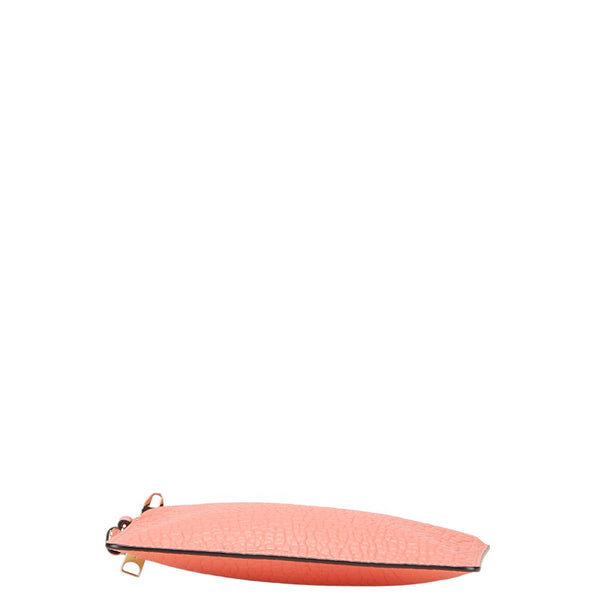 バーバリー ロゴ セカンドバッグ ピンク レザー レディース BURBERRY 【中古】
