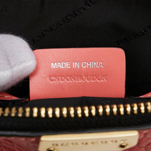 バーバリー ロゴ セカンドバッグ ピンク レザー レディース BURBERRY 【中古】